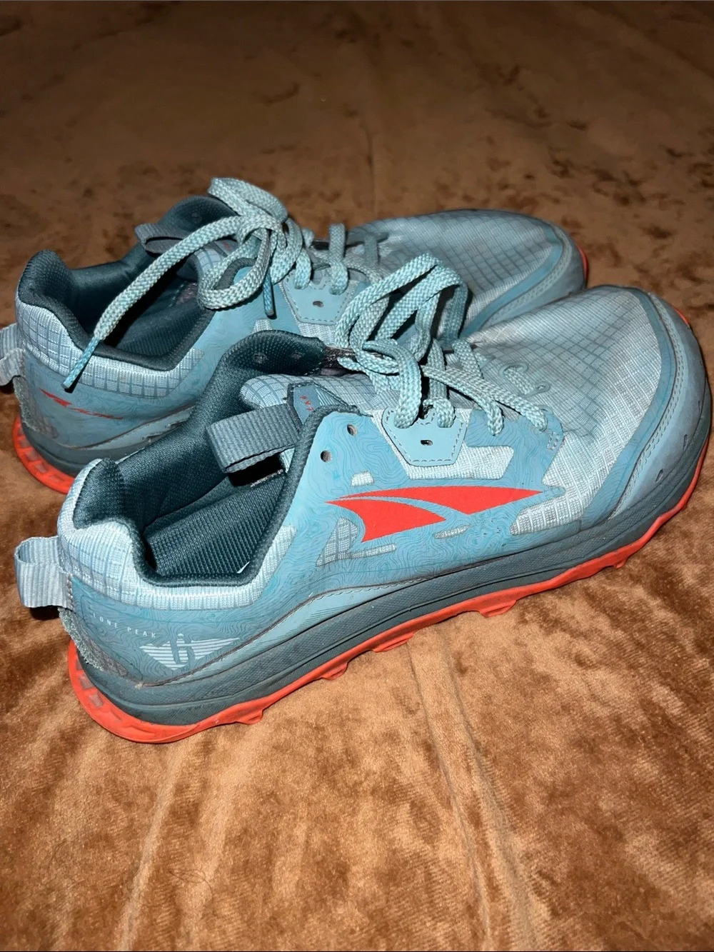 Altra Women Light Blue Sneakers with Coral Logo